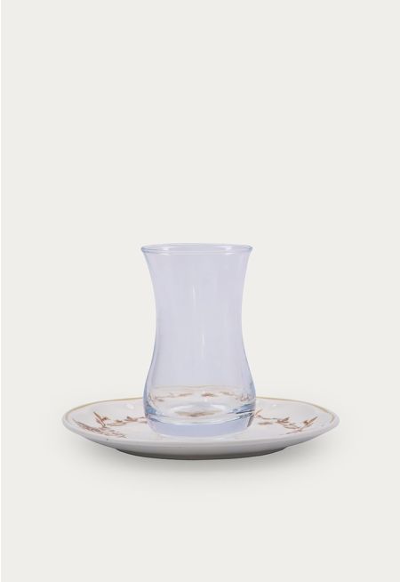 Arabic Tea Cup & Saucer Set Of 6 Pcs