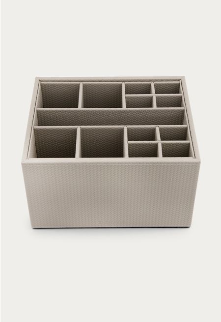 Kitchen Organizer Box with Leather