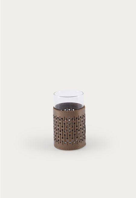 Leather Embellished Tumbler (6 Pcs)