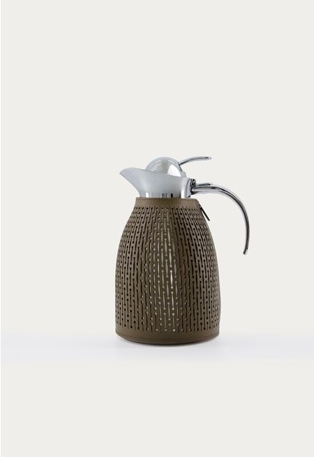 Vacuum Flask With Leather Design 1.5L