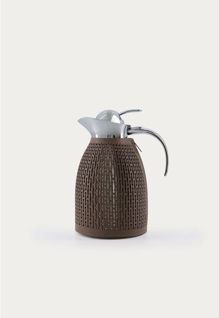 Vacuum Flask With Leather Design 1.5L