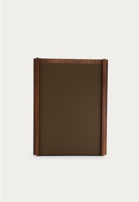 Square Wooden Trash Bin