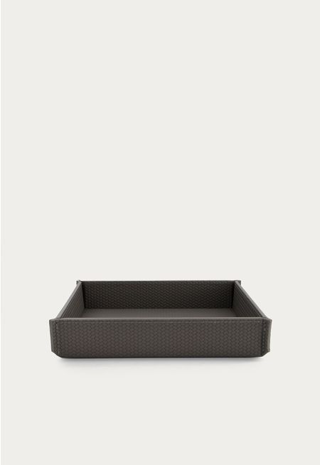 Square Leather Tray