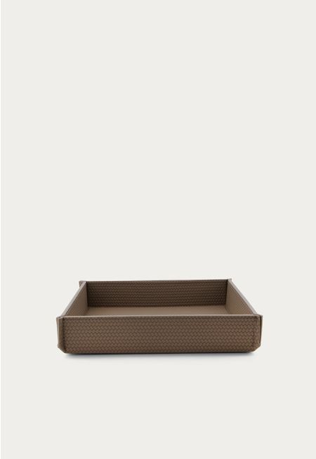 Square Leather Tray