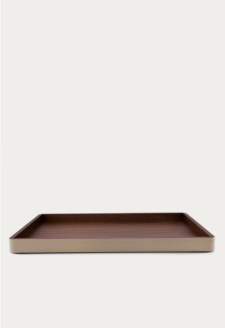Square Leather Tray