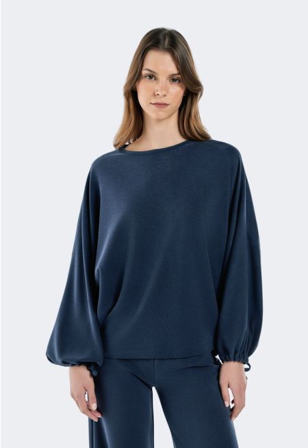 Long Dolman Sleeve Blouse