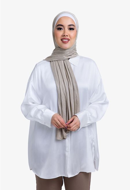 حجاب سادة محبوك 