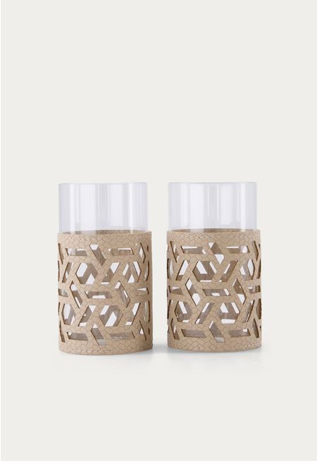 Leather Embellished Tumbler (6 Pcs)