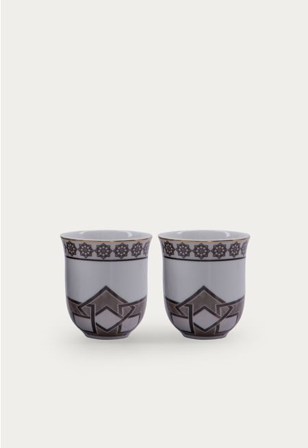 Porcelain Espresso Coffee Cup & Saucer Set Of 6 Pcs