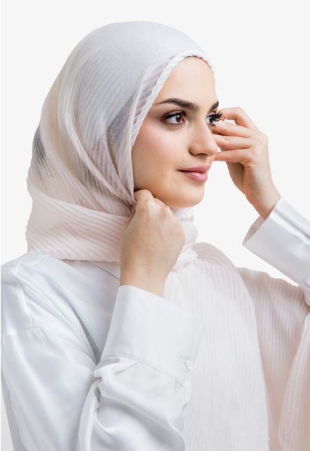 Two Toned Electric Pleated Hijab
