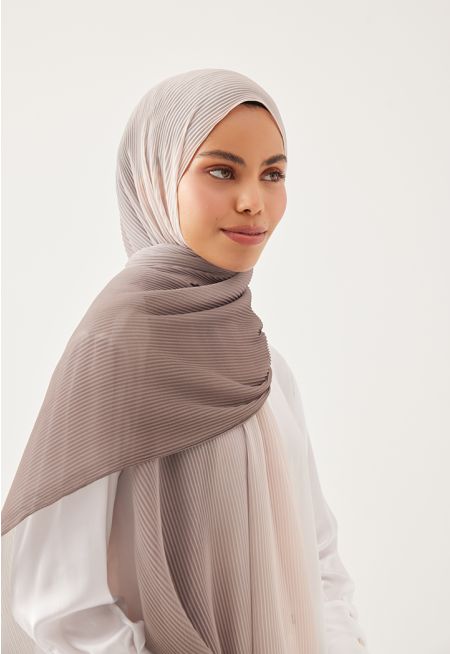 Electric Pleated Ombre Hijab