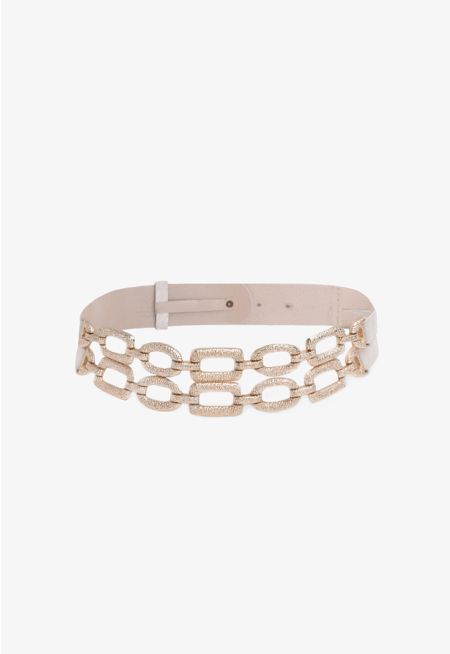 Textured Chains Belt