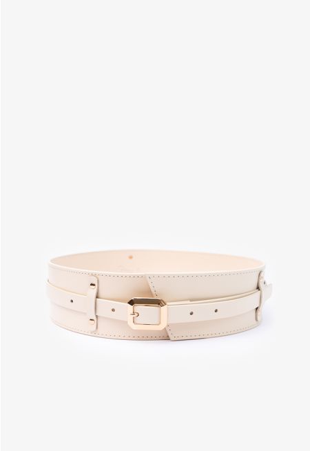 Classic Solid PU Leather Belt