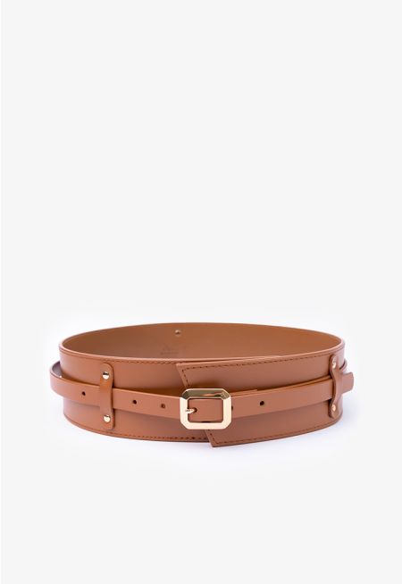 Classic Solid PU Leather Belt