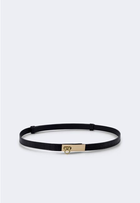 Textured Clasp Belt