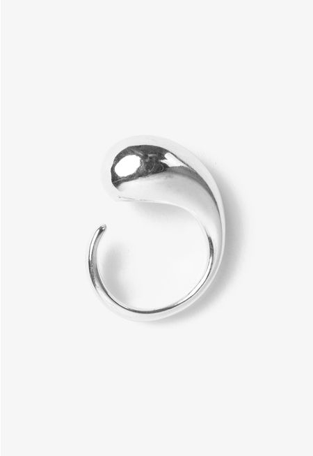 Metallic Teardrop Ring