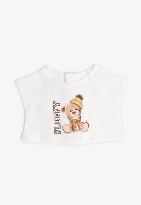 Printed Teddy Bear T Shirt