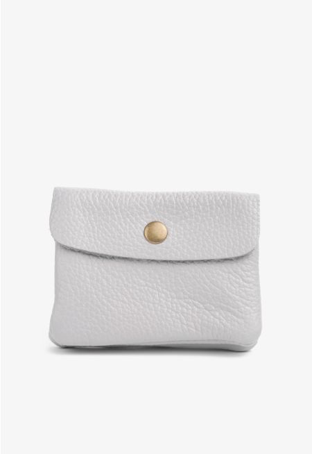 Metallic Flap Wallet