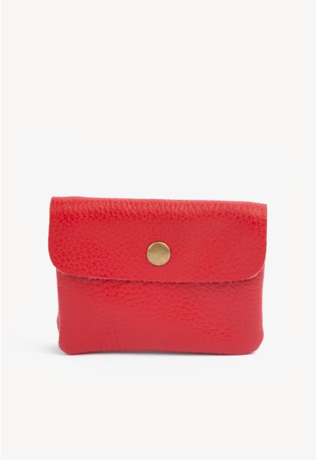 Metallic Flap Wallet