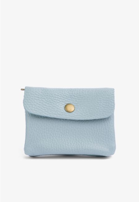 Metallic Flap Wallet
