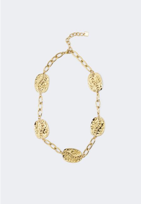 Long Oval Charms Necklace