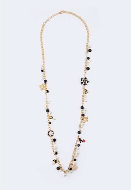 Contrast Charms Necklace