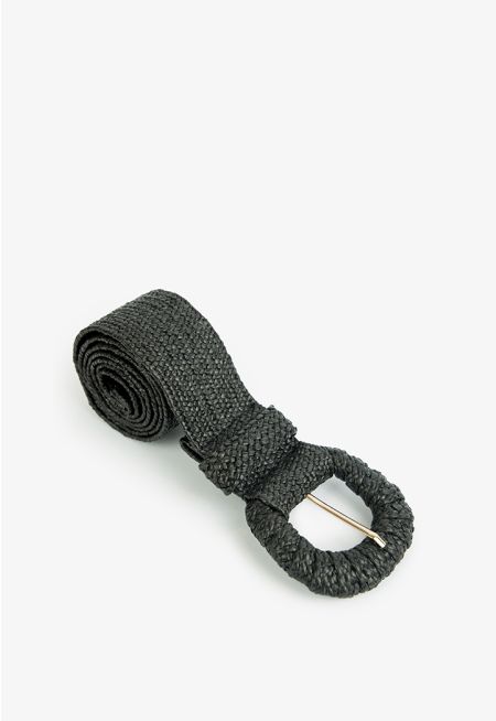 Solid Braided Woven Belt 