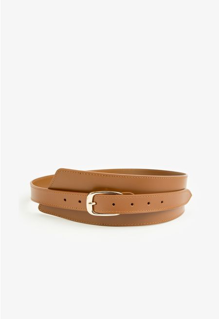 Solid Wide Waist Belt