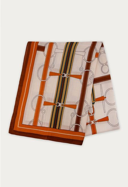 Belt Design Large Scarf 65*180 Cm