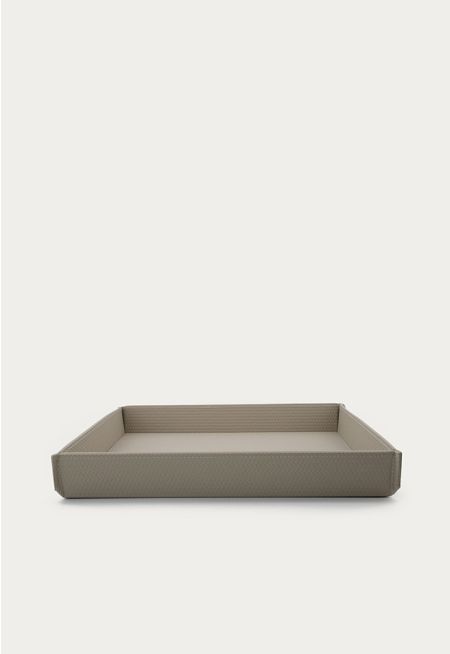 Square Leather Tray