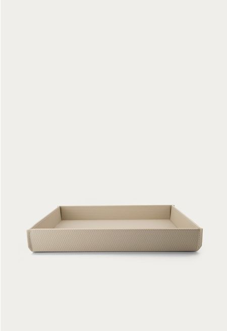Square Leather Tray