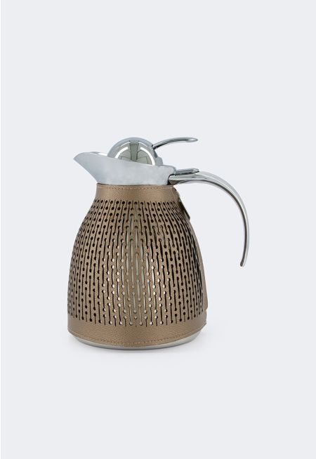 Vacuum Flask With Leather Design 0.6L