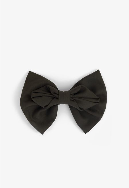 Solid Bow Hair Clip