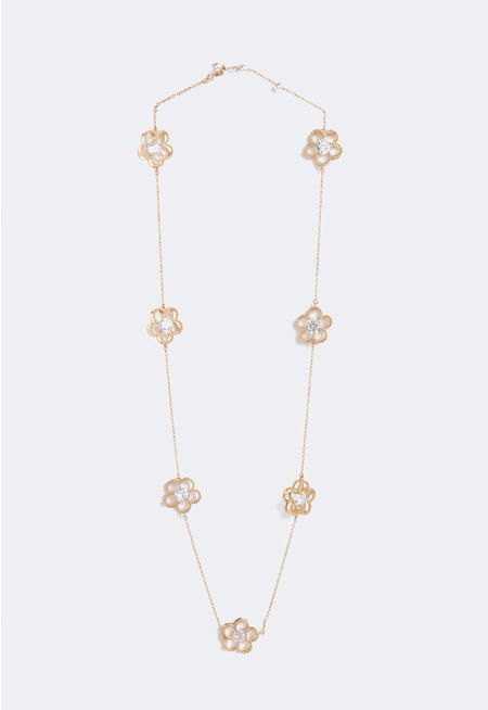 Crystal Embellished Clove Necklace