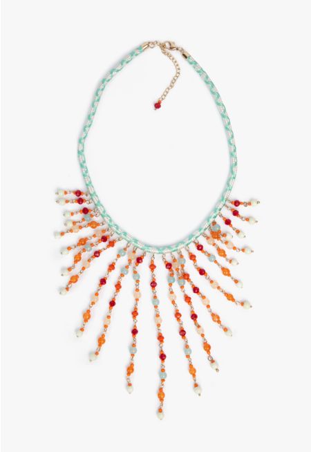 Iconic Beaded Fringes Necklace