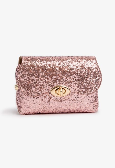 Sequined Mini Crossbody Bag