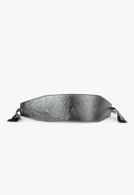 Wide Tie Waist Belt