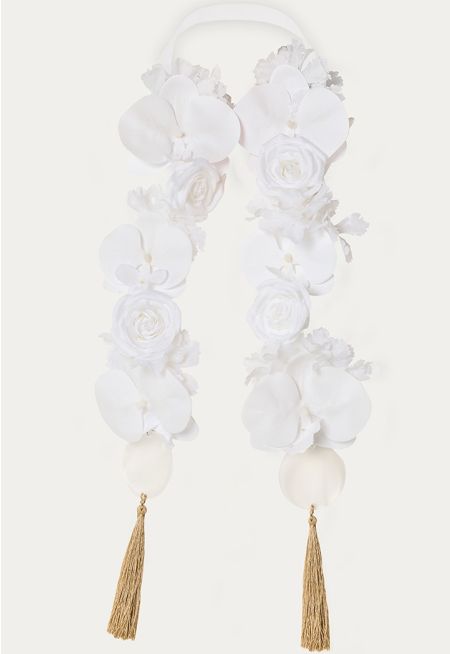 3D Flower Satin Graduation Stoles