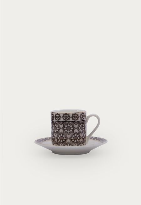 Turkish Coffee Cup & Saucer Set Of 6 Pcs
