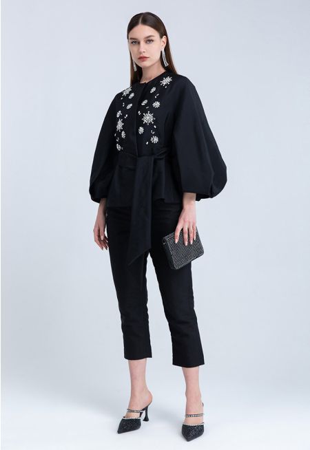 Solid Straight Cut Side Pockets Trousers