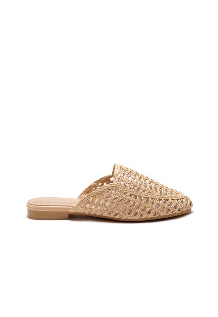 Wave Basket Weave Mules Sandals -Sale