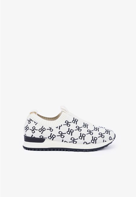 Sporty Monogram Laceless Sneakers