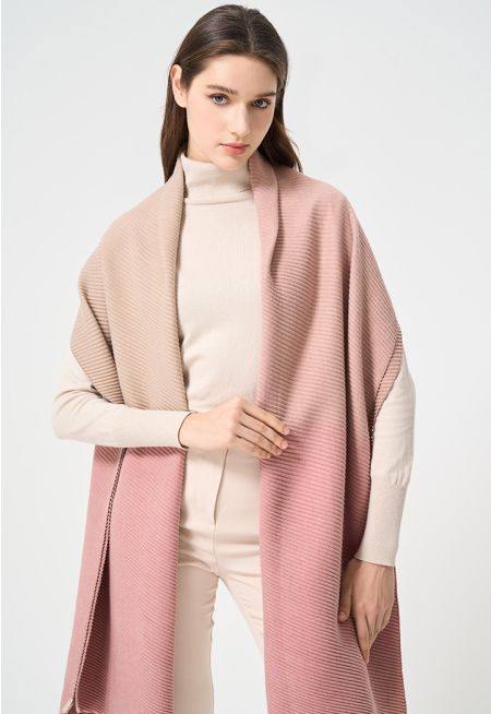Gradient Textured Winter Scarf