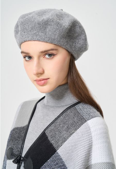 Solid Beret Hat