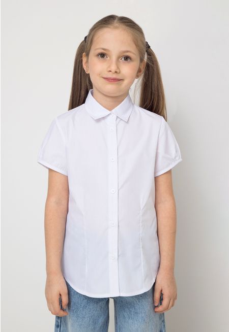 Basic Short Sleeved School Shirt