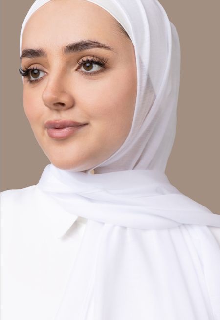 حجاب سادة محبوك