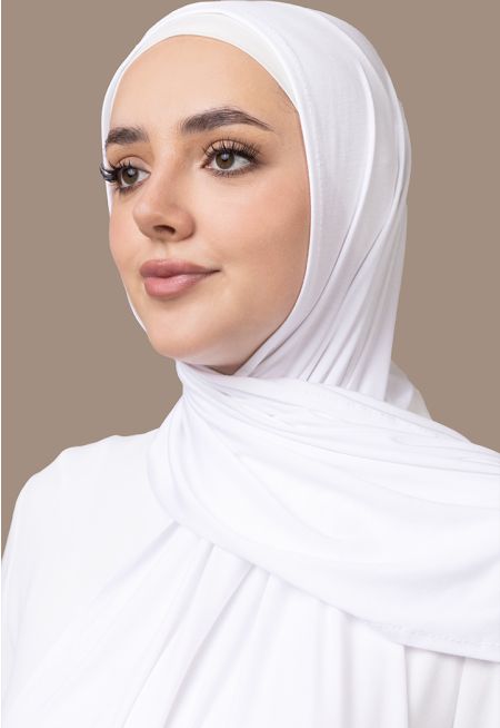 حجاب سادة محبوك ميني