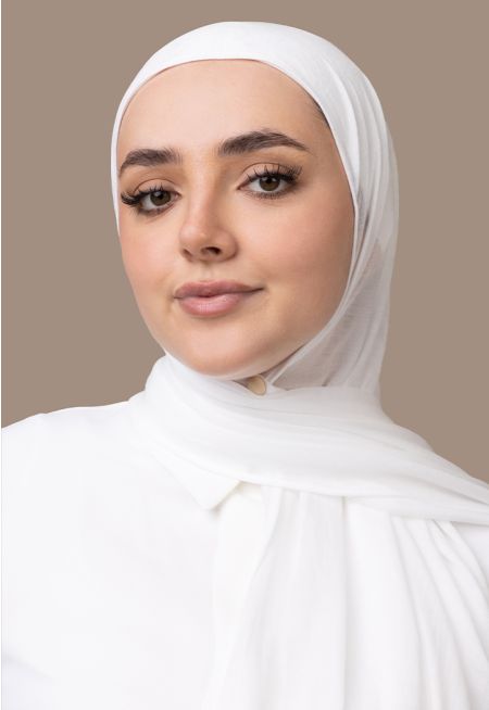 حجاب سادة محبوك