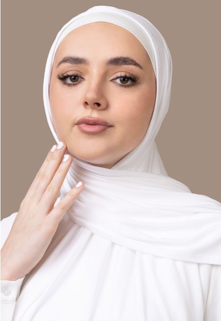 حجاب سادة محبوك ميني