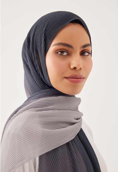 Electric Pleated Ombre Hijab